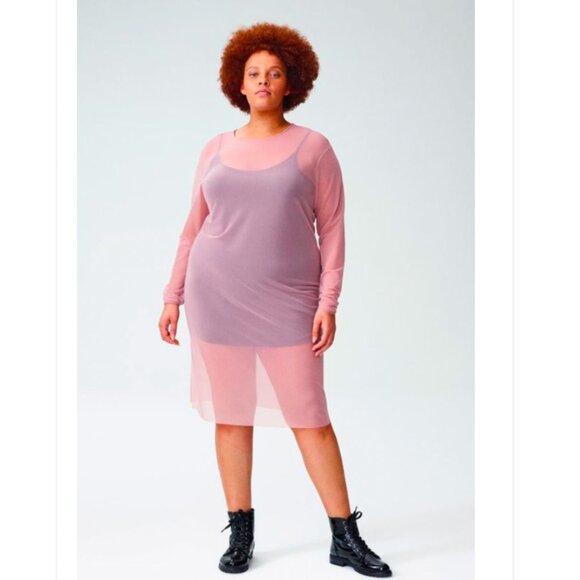 Universal Standard Thames Fog Dress *Sheer outer dress only - Picture 1 of 4